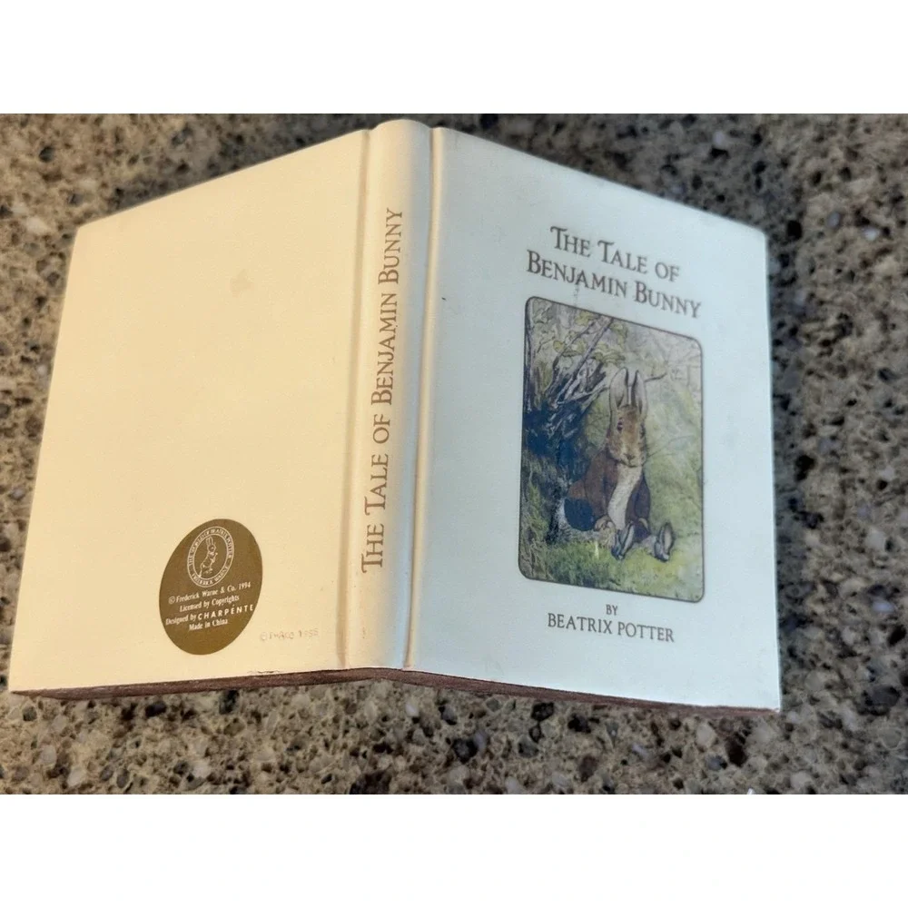 Lot 3 Beatrix Potter Peter Rabbit Nursery Clock VTG Hunca Munco Benjamin Bunny